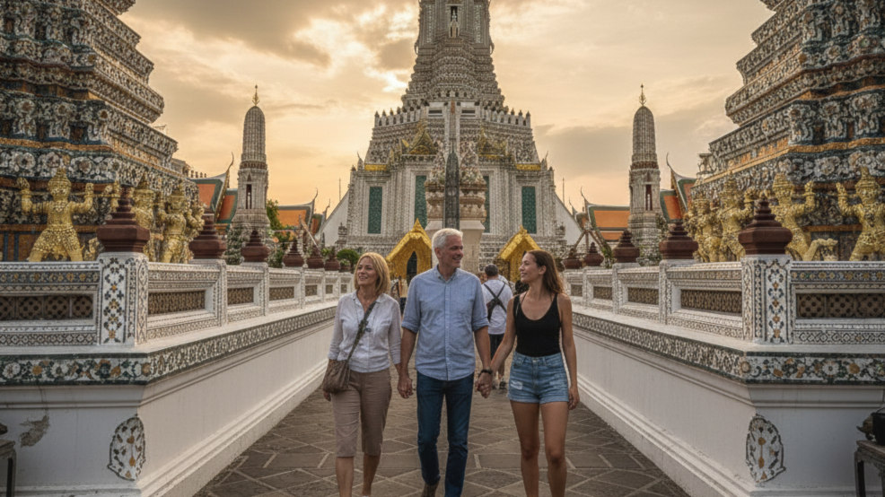 People-Visiting-the-Temples - Laos Visa and Travel Tours White temple chiang rai