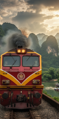 Thailand Train to Vangvieng Train chiang rai to luang prabang