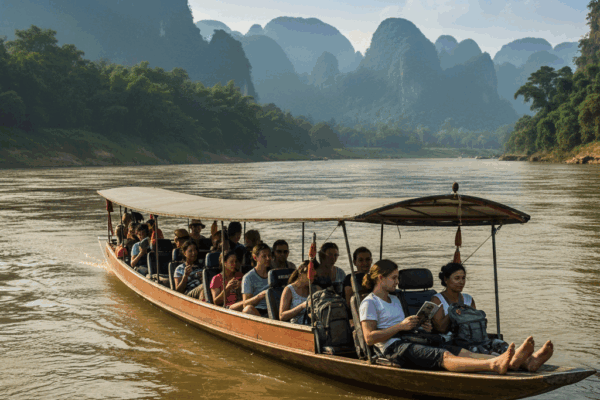 Easy trip from Chiang Rai to Pak Beng Slow Boat