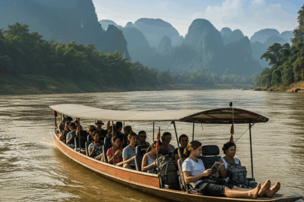Easy trip from Chiang Rai to Pak Beng Slow Boat