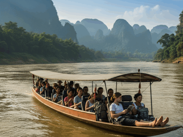 Easy trip from Chiang Rai to Pak Beng Slow Boat