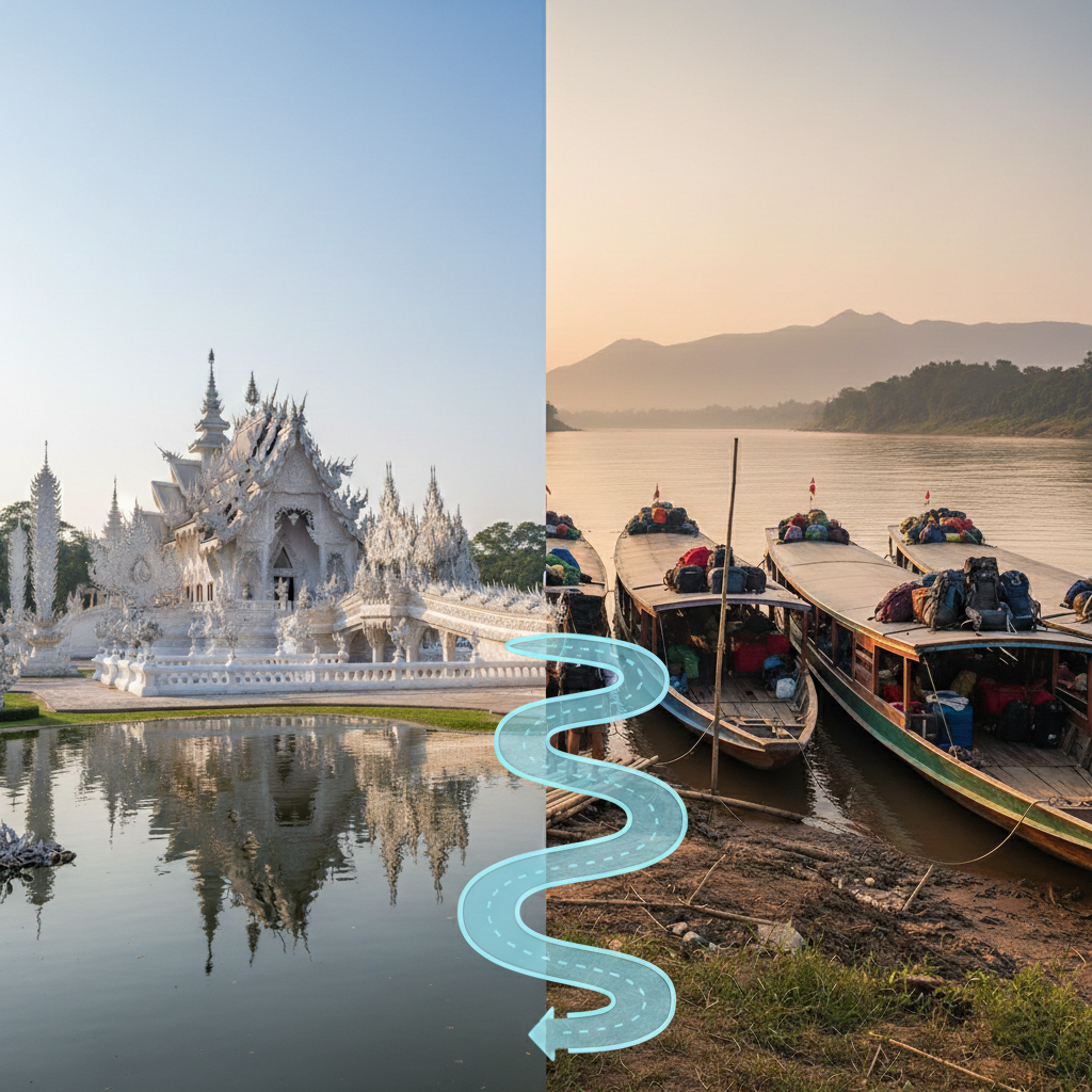 temple to bus - Laos Visa and Travel Tours Thai-Lao bridge of friendship