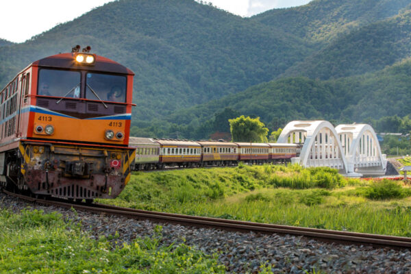 Booking the train from Vang vieng to Chiang rai