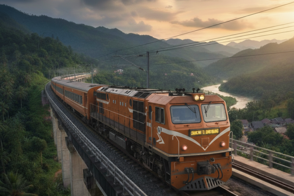 Vientiane to Nateuy: Train Trip